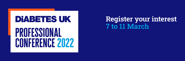 Register your interest for Diabetes UK Professional Conference 2022