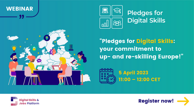 DSJP Webinar #5 Pledges for digital skills – your commitment to up- and re-skilling Europe!