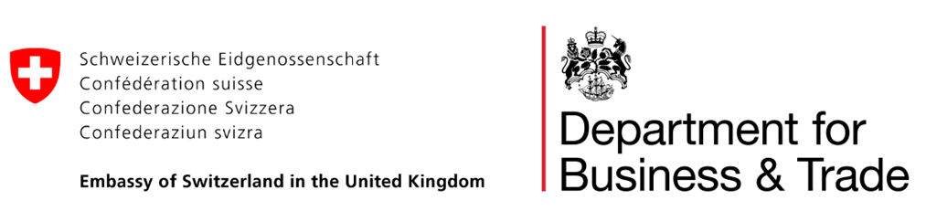 Swiss Embassy and DBT logos