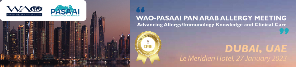 Day 1 - WAO-PASAAI Pan Arab Allergy Meeting (Jan 27, 2023)