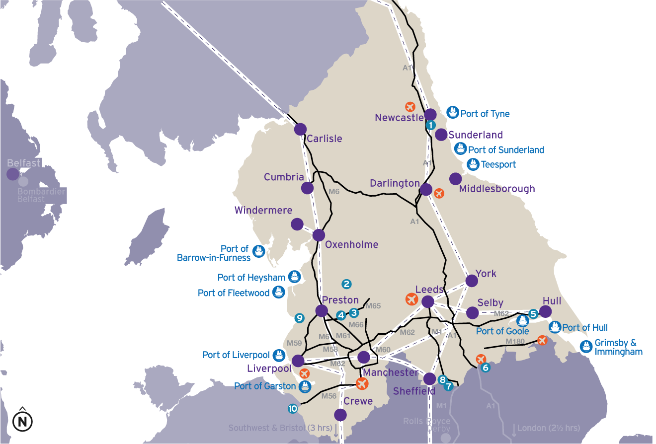 The Northern Powerhouse region