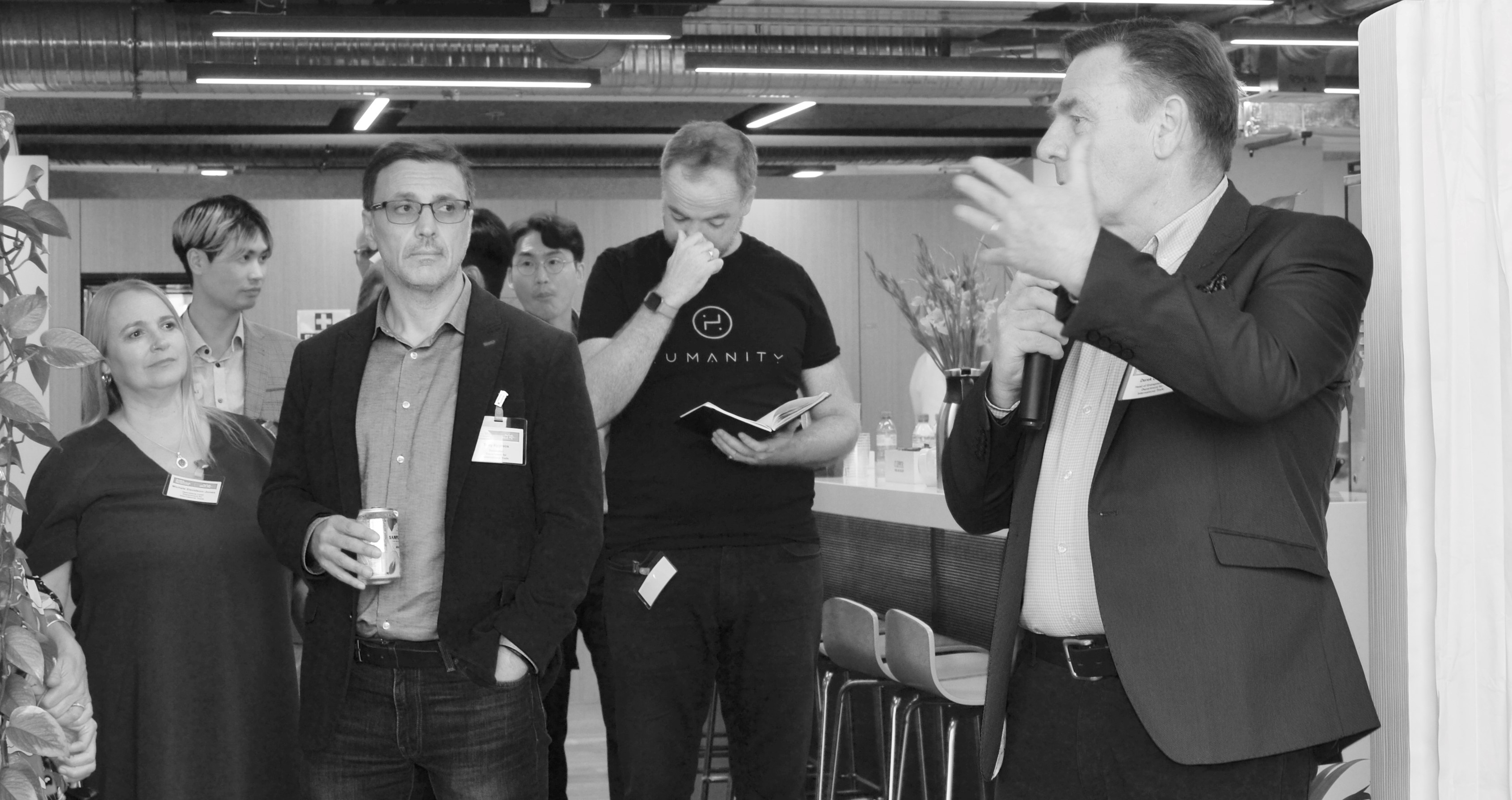 GEP Masterclass event at London Tech Week Sept 2021, hosted by WONGDOODY - GEP's Head of Entrepreneurship Derek Goodwin addressing audience
