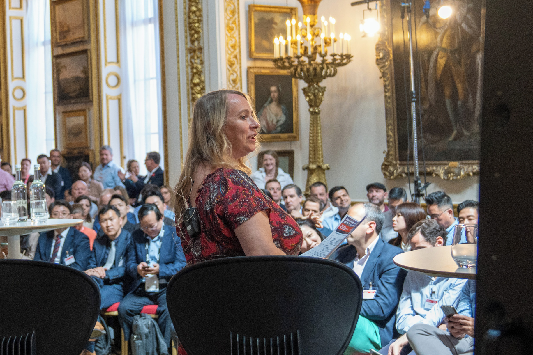 Addressing the delegates - Event host, Global Entrepreneur Programme's Michele Davidson-Jones