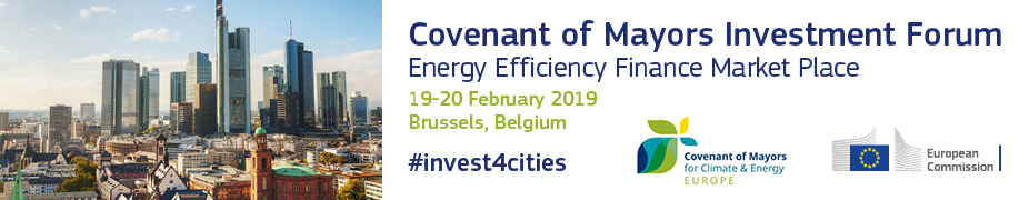 Covenant of Mayors Investment Forum – Energy Efficiency Finance Market Place