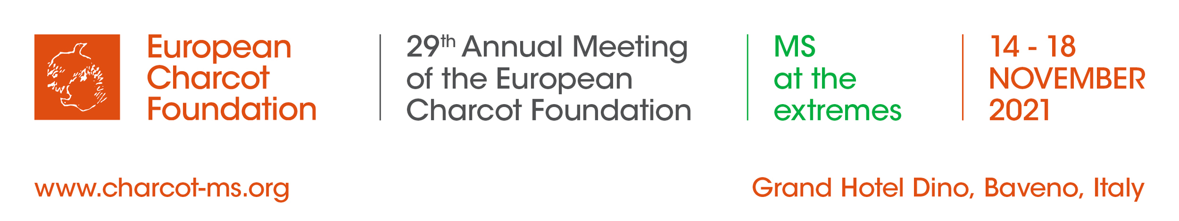 29th Annual Meeting of the European Charcot Foundation, 14 - 18 November 2021, Baveno (Hybrid edition)