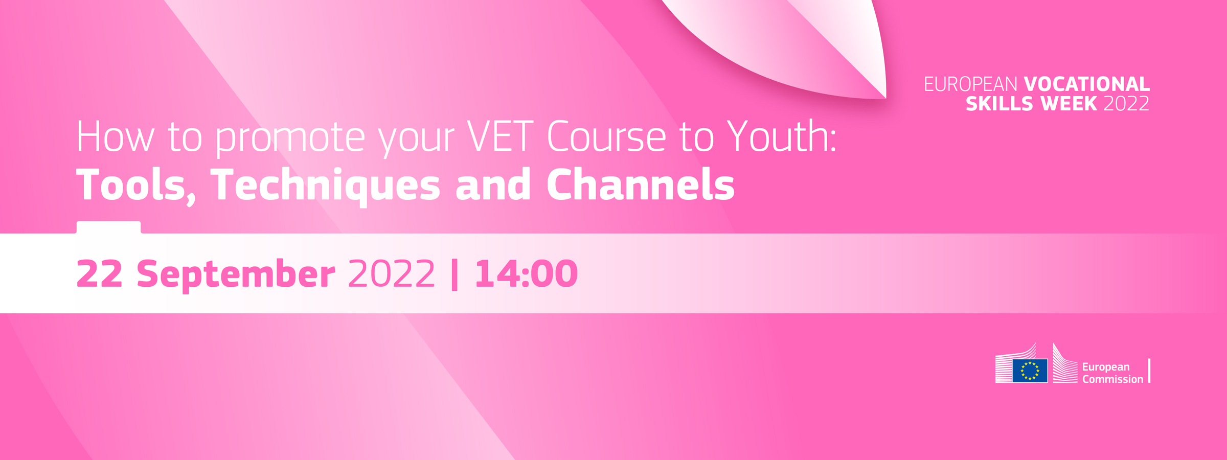 EVSW 2022 - Webinar: How to promote your VET Course to Youth: Tools, Techniques and Channels